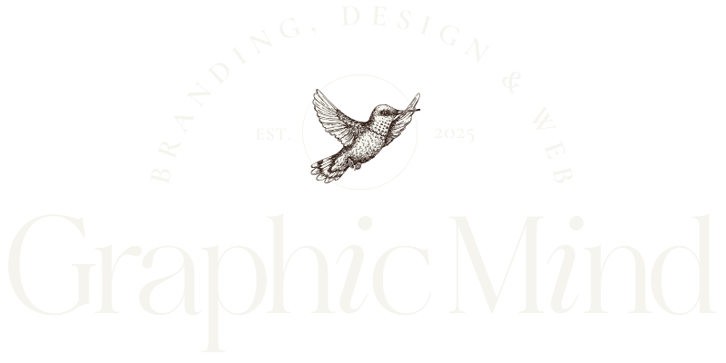 Graphic Mind logo no strings logotyp